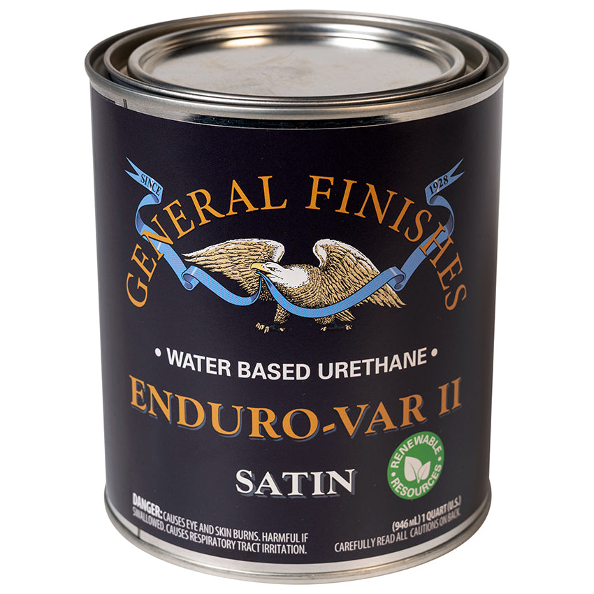 General Finishes Enduro-Var II Water-Based Polyurethane Satin Quart
