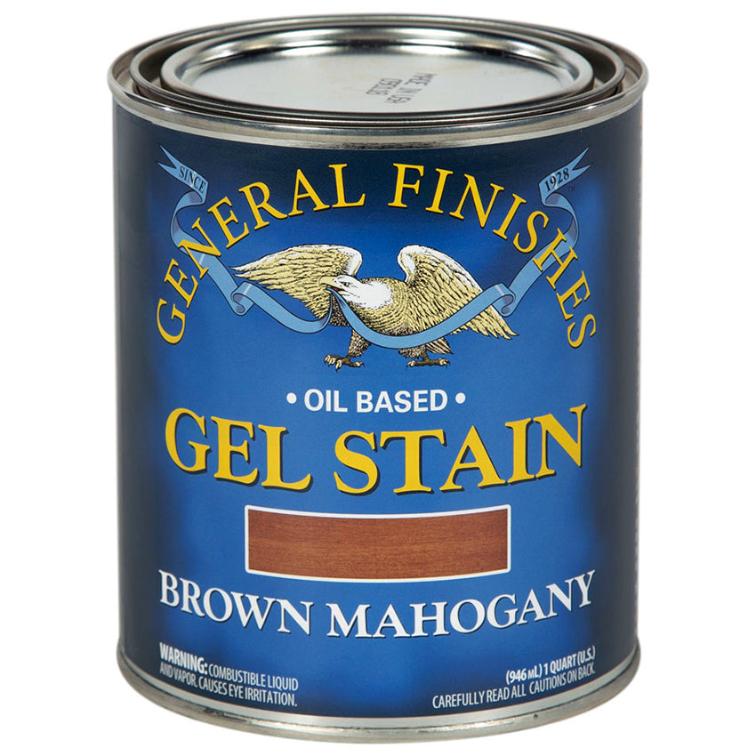 General Finishes Oil Based Gel Stain QUART Brown Mahogany