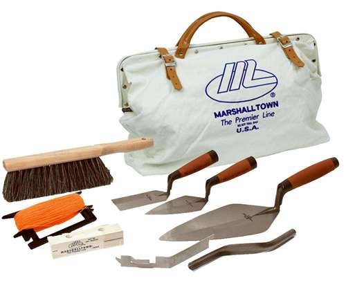 Marshalltown Bricklayer's Apprentice Tool Kit w/Canvas Tool Bag BTK1