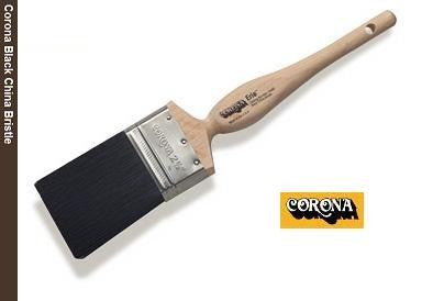 Corona Erie Black China Bristle Paint Brush with a hardwood handle.