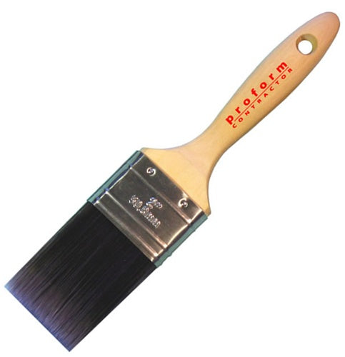 Proform Contractor Straight Beaver Tail Paint brush with high-performance filaments, bristles, and a durable knot and ferrule construction.
