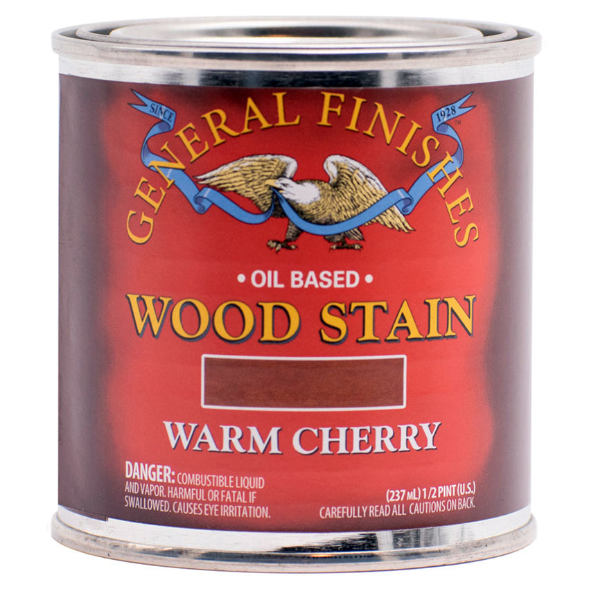 General Finishes Oil Based Penetrating Wood Stain 1/2 PINT Warm Cherry