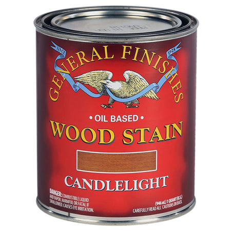 General Finishes Oil Based Penetrating Wood Stain QUART Candlelight