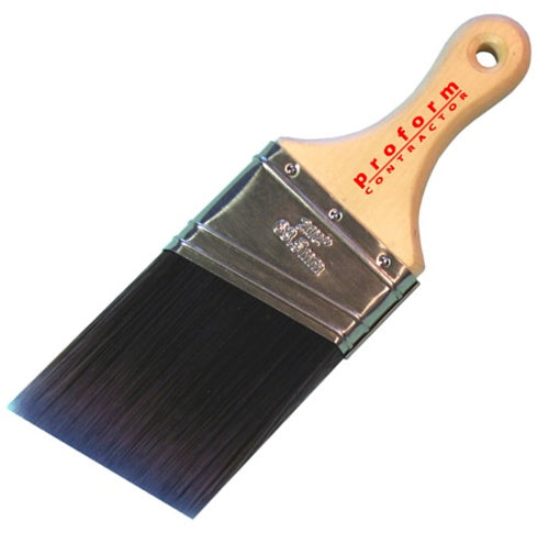 Proform Contractor Angle Short Paint Brush on a white background. The brushes feature short handles and angled bristles for precision painting.