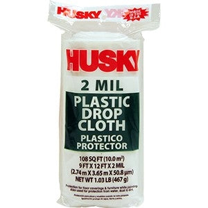 Husky 9' x 12' 2mil Drop Cloth DCHK-2
