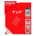 Diablo 9 in. L X 11 in. W Aluminum Oxide Sanding Sheet 20-Pack