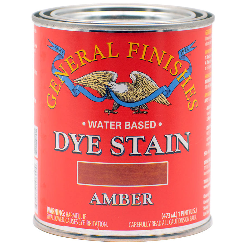 General Finishes Water Based Dye Stain Amber