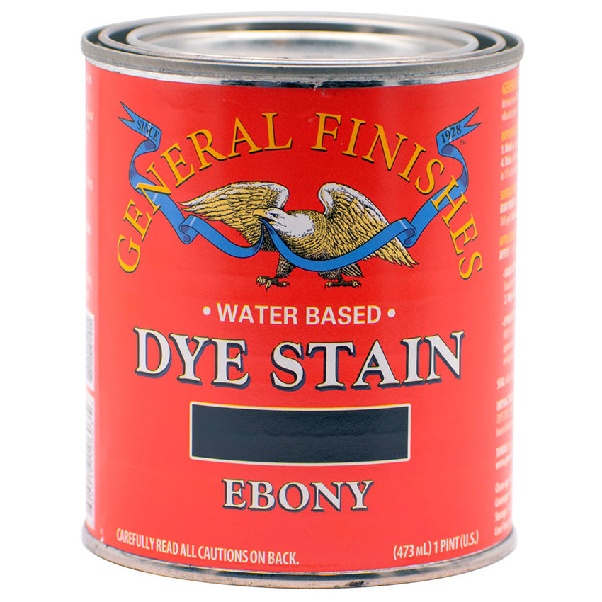 General Finishes Water Based Dye Stain Ebony