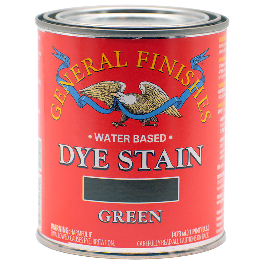 General Finishes Water Based Dye Stain Green