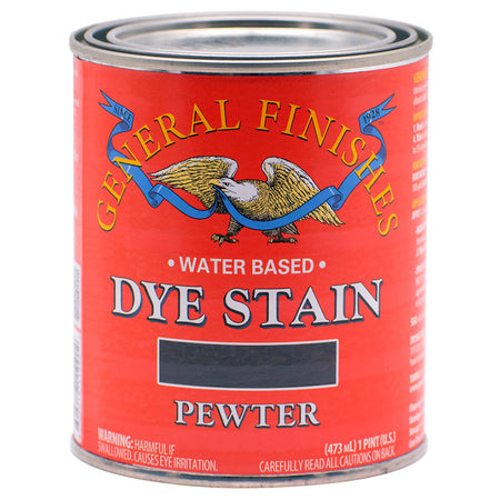 General Finishes Water Based Dye Stain Pewter
