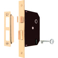 Prime Line Brass Plated Mortise Lock Assembly E 2294