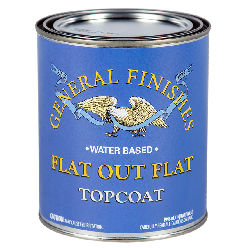 General Finishes Flat Out Flat Water Based Topcoat Quart Can