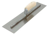 QLT by Marshalltown High Carbon Steel Finishing Trowel with Wood Handle