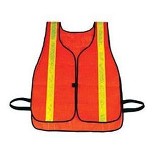Hygrade Safety Vest With Lime Reflective Stripes