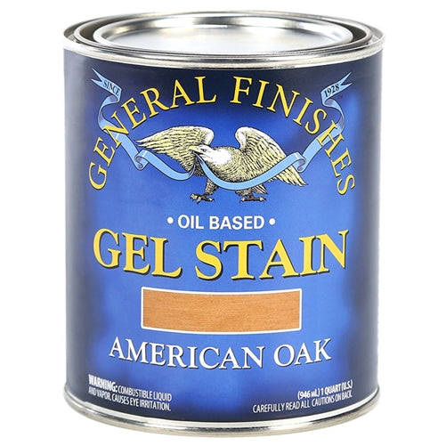 General Finishes Oil Based Gel Stain QUART American Oak