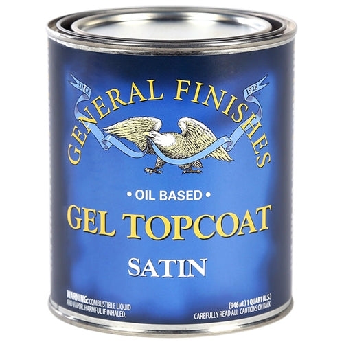 General Finishes Satin Gel Topcoat Satin Quart Can