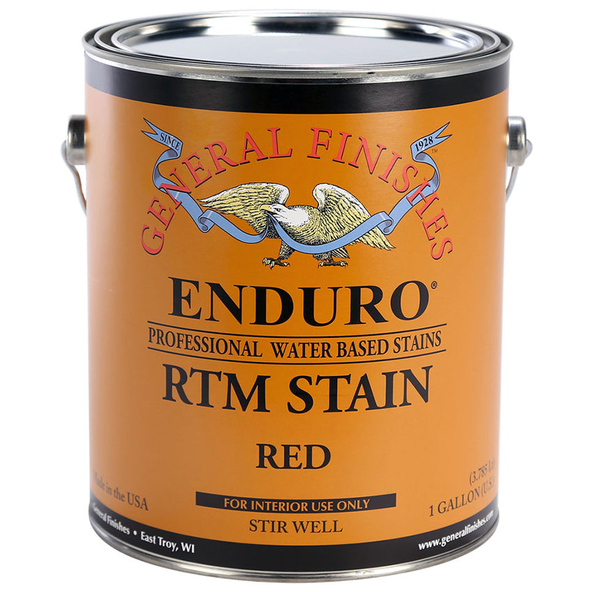 General Finishes Enduro RTM Water Based Stain Red Gallon