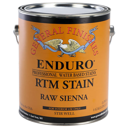 General Finishes Enduro RTM Water Based Stain Raw Sienna Gallon