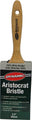 Dynamic Aristocrat White Bristle Flat Paint brush in packaging showing the hardwood handle.