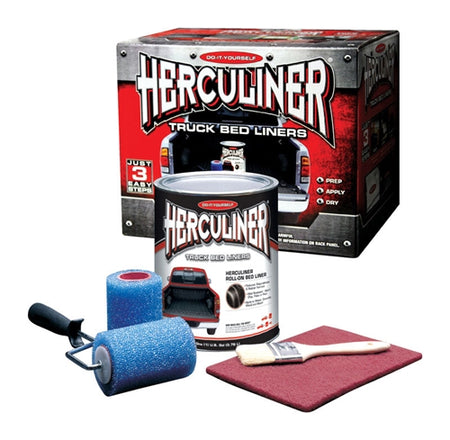 Herculiner Black Truck Bed Coating Kit Gallon HCL0B8