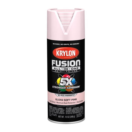 Krylon Fusion All-In-One Gloss Spray Paint Soft Pink