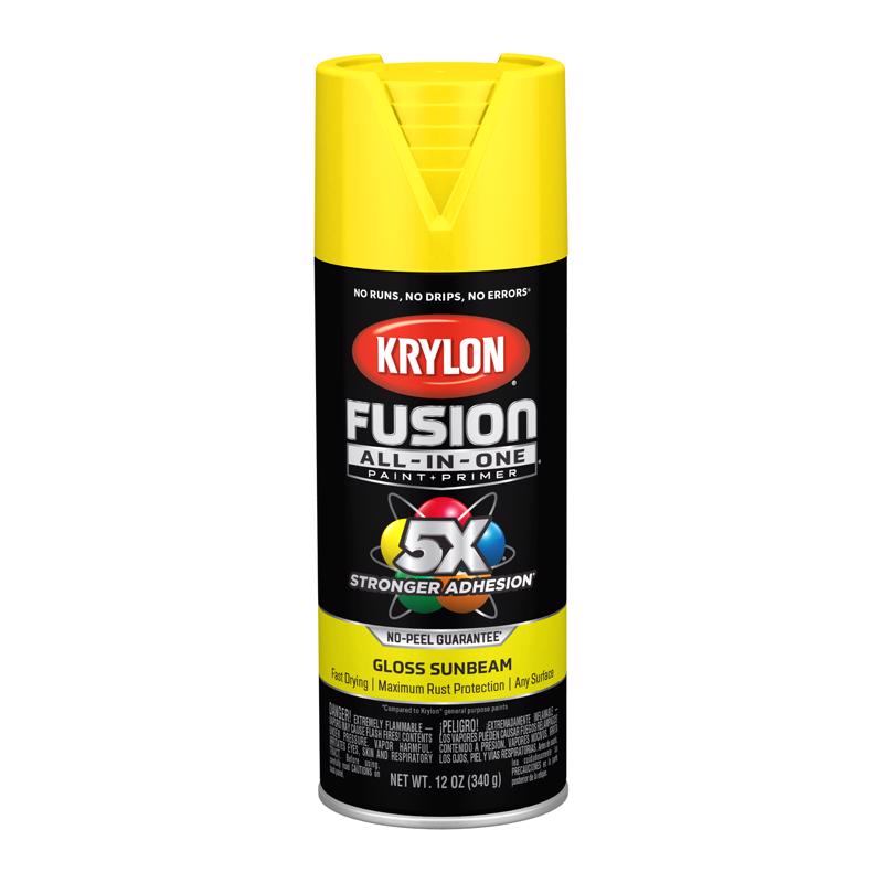 Krylon Fusion All-In-One Gloss Spray Paint Sunbeam