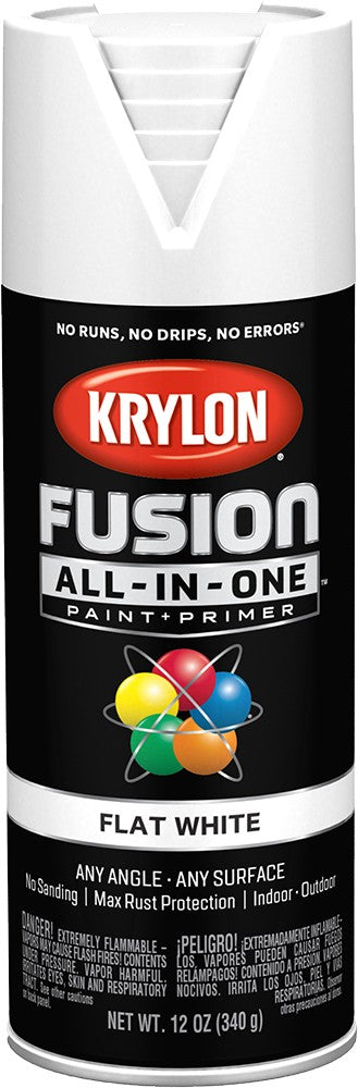 Krylon Fusion All-In-One Flat Spray Paint White