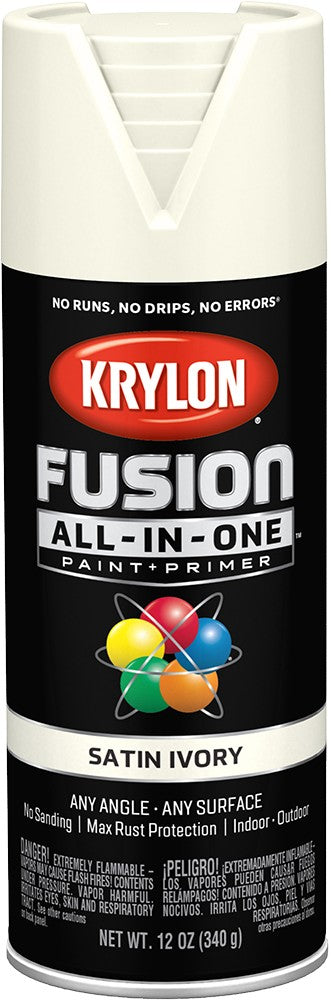 Krylon Fusion All-In-One Satin Spray Paint Ivory