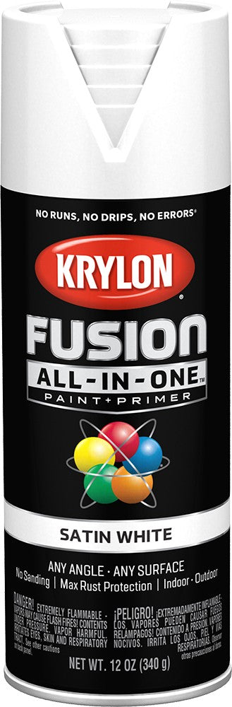 Krylon Fusion All-In-One Satin Spray Paint White