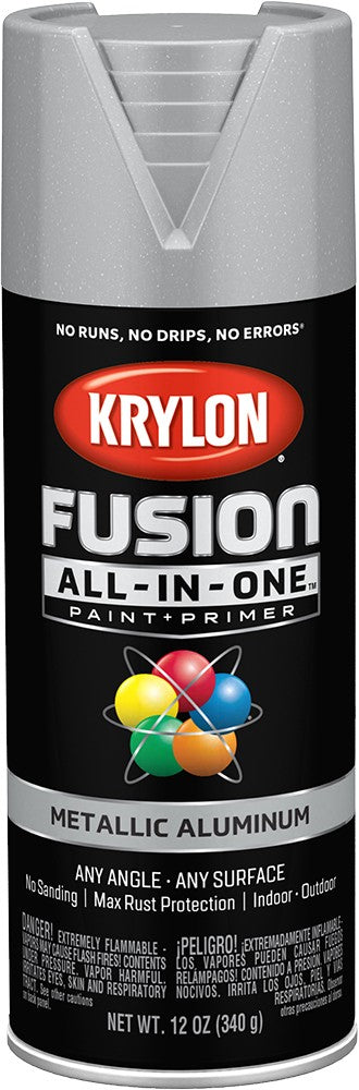 Krylon Fusion All-In-One Metallic Spray Paint Aluminum