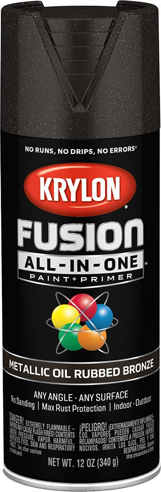 Krylon Fusion All-In-One Metallic Spray Paint Oil Rubbed Bronze