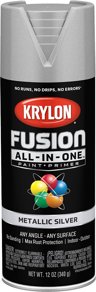 Krylon Fusion All-In-One Metallic Spray Paint Silver