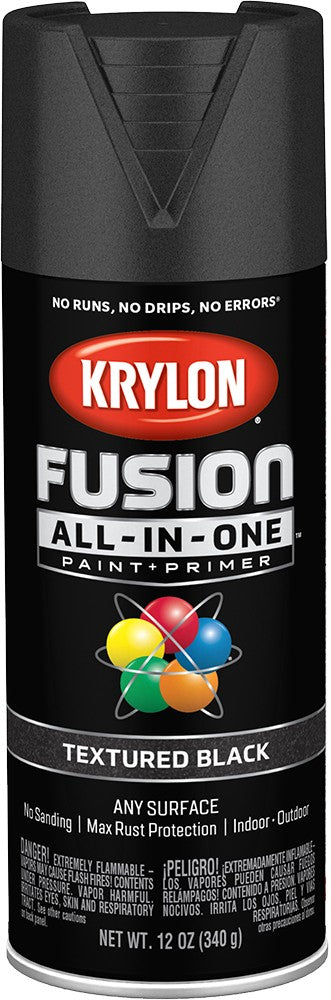 Krylon Fusion All-In-One Textured Finish Spray Paint Black