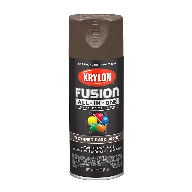 Krylon Fusion All-In-One Textured Finish Spray Paint Dark Bronze