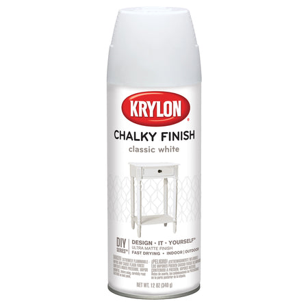 Krylon Chalky Finish Spray Paint Classic White