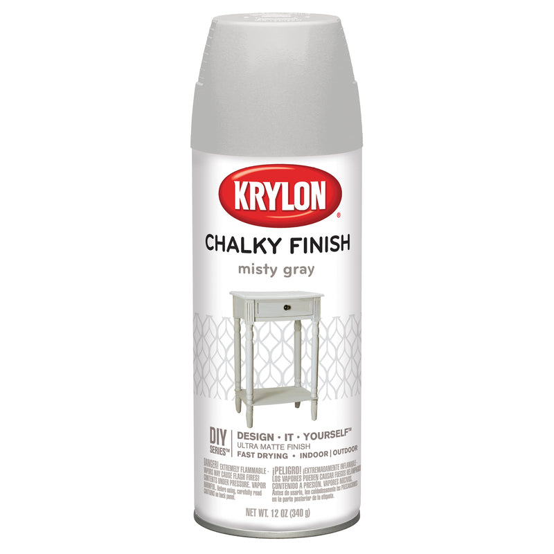 Krylon Chalky Finish Spray Paint Misty Gray