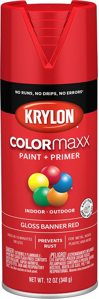Krylon COLORmaxx Gloss Spray Paint Banner Red