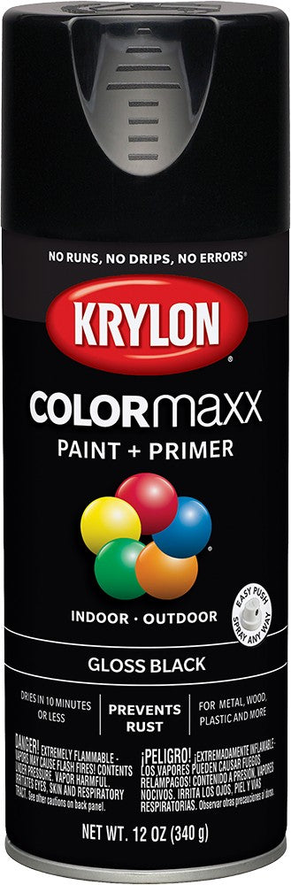 Krylon COLORmaxx Gloss Spray Paint Black