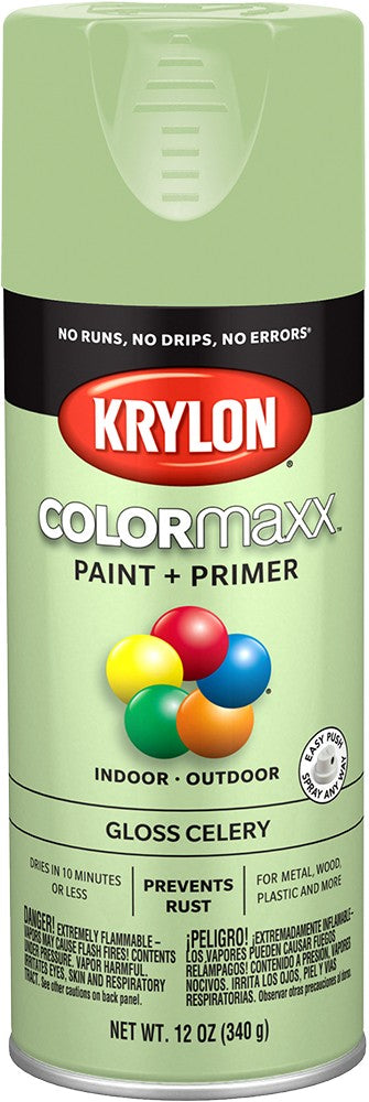 Krylon COLORmaxx Gloss Spray Paint Celery