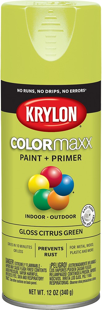 Krylon COLORmaxx Gloss Spray Paint Citrus Green