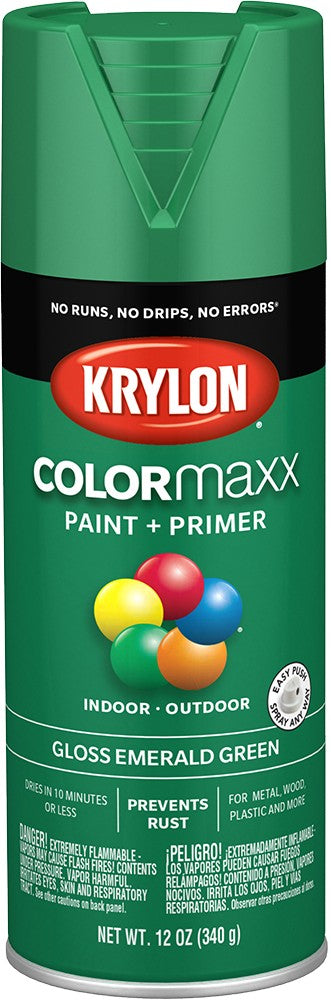 Krylon COLORmaxx Gloss Spray Paint Emerald Green
