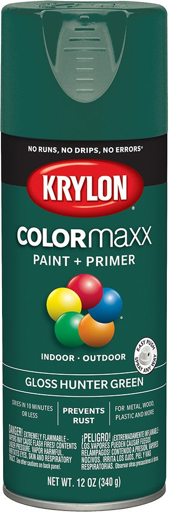 Krylon COLORmaxx Gloss Spray Paint Hunter Green