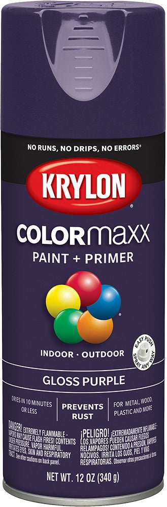 Krylon COLORmaxx Gloss Spray Paint Purple