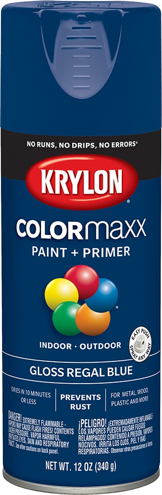 Krylon COLORmaxx Gloss Spray Paint Regal Blue