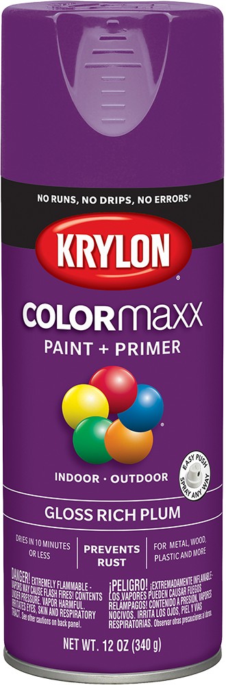 Krylon COLORmaxx Gloss Spray Paint Rich Plum