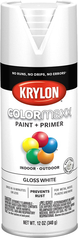 Krylon COLORmaxx Gloss Spray Paint White