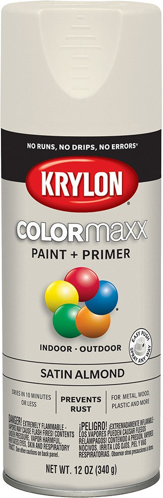 Krylon COLORmaxx Satin Spray Paint Almond