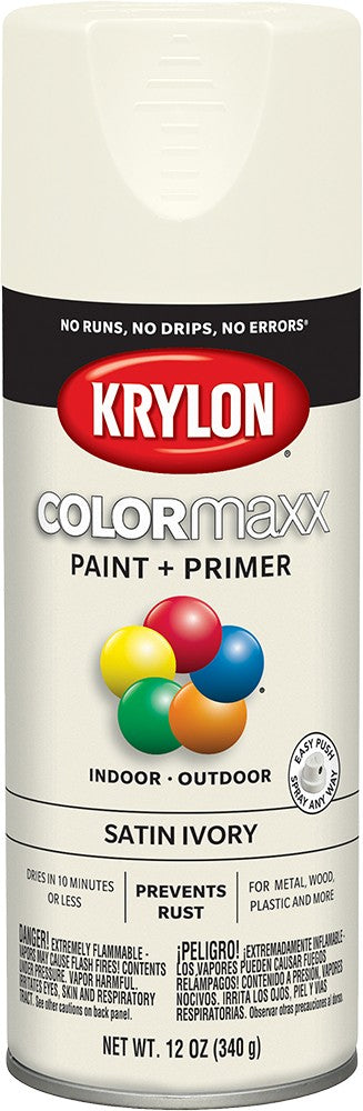 Krylon COLORmaxx Satin Spray Paint Ivory