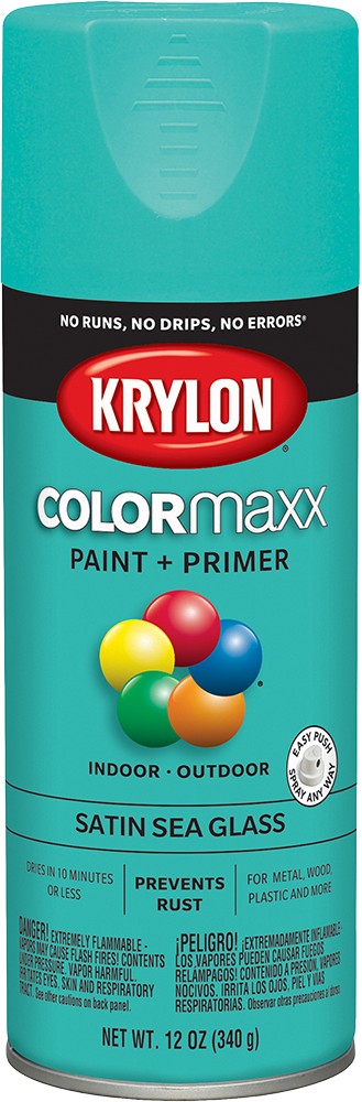 Krylon COLORmaxx Satin Spray Paint Sea Glass