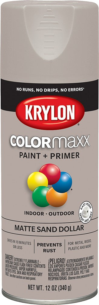 Krylon COLORmaxx Matte Spray Paint Sand Dollar